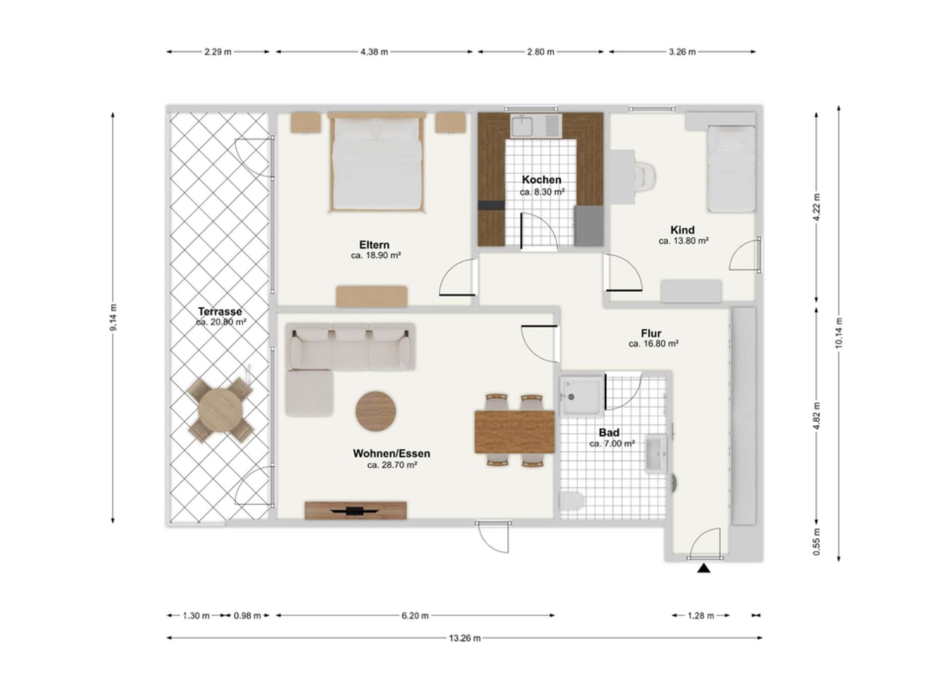Grundriss Wohnung